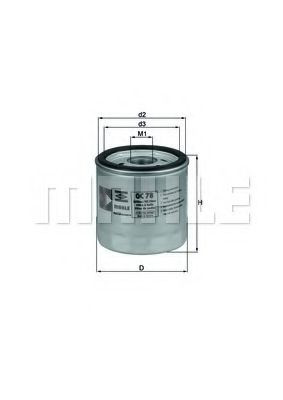 OC78 Mahle Original Масляный фильтр двигателя